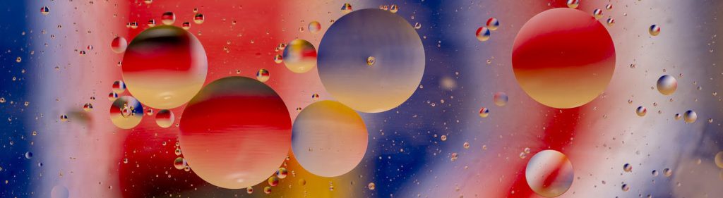 Abstract oil and water photograph by Chas Bedford